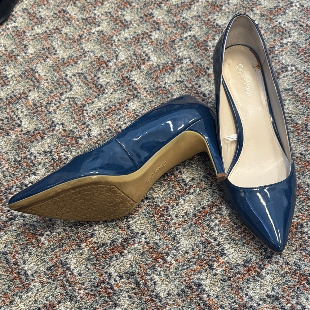 Calvin Klein Women's Navy Heels